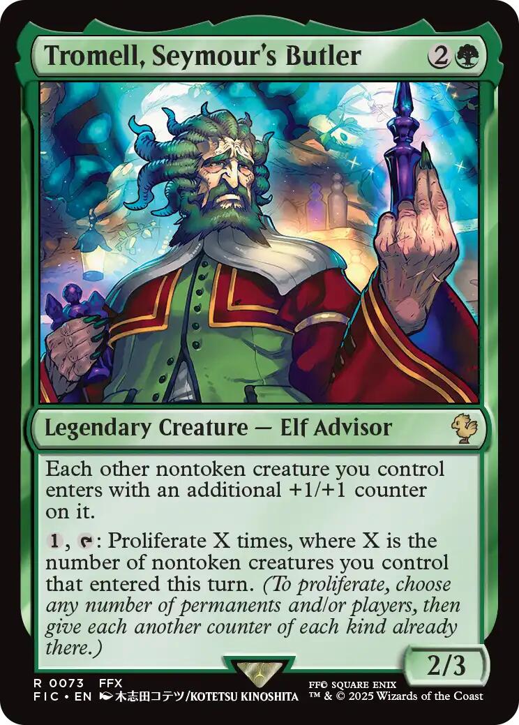 Tromell, Seymour's Butler (Surge Foil) [FINAL FANTASY Commander] | Chromatic Games