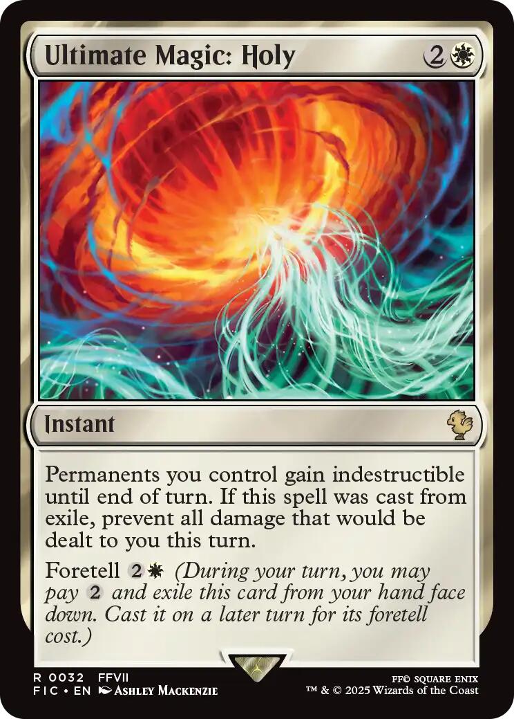 Ultimate Magic: Holy (Surge Foil) [FINAL FANTASY Commander] | Chromatic Games