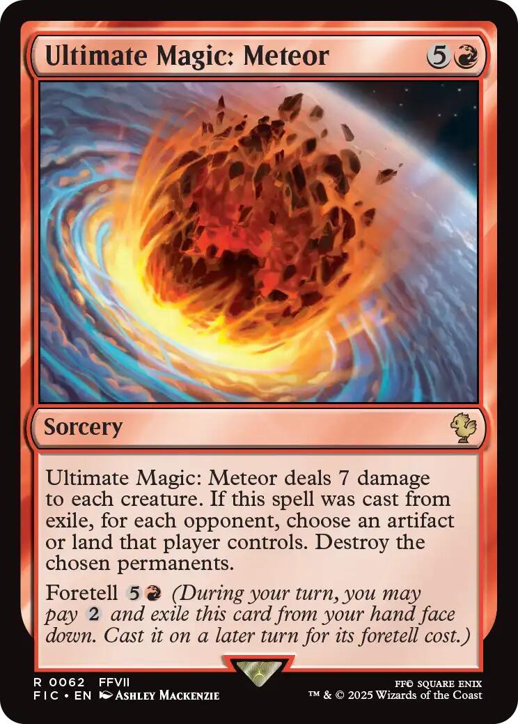 Ultimate Magic: Meteor (Surge Foil) [FINAL FANTASY Commander] | Chromatic Games