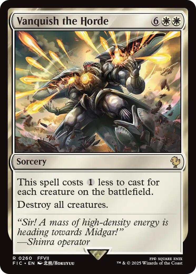 Vanquish the Horde (Surge Foil) [FINAL FANTASY Commander] | Chromatic Games