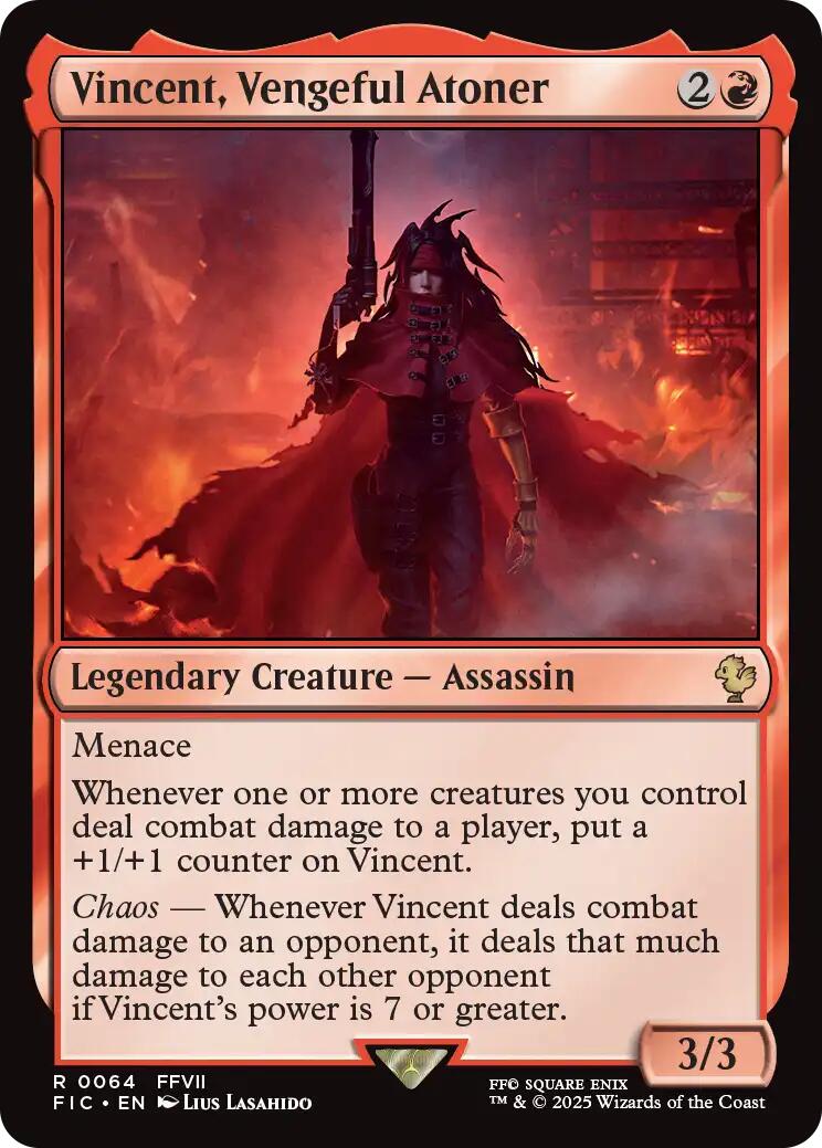 Vincent, Vengeful Atoner (Surge Foil) [FINAL FANTASY Commander] | Chromatic Games