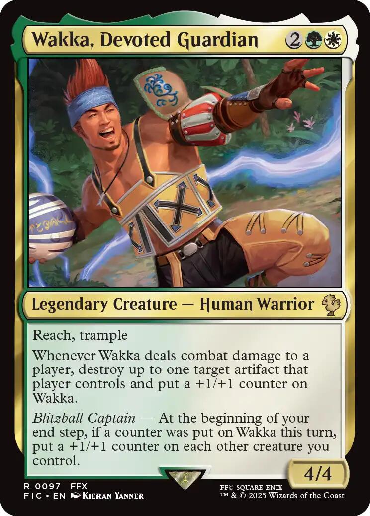 Wakka, Devoted Guardian (Surge Foil) [FINAL FANTASY Commander] | Chromatic Games