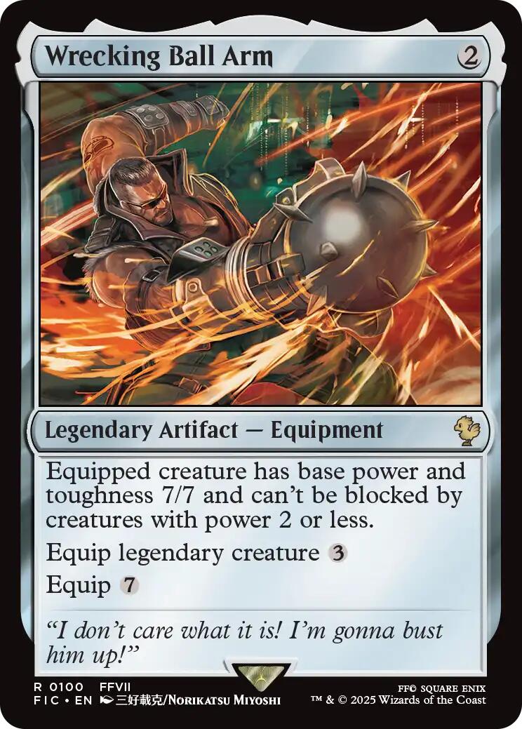 Wrecking Ball Arm (Surge Foil) [FINAL FANTASY Commander] | Chromatic Games