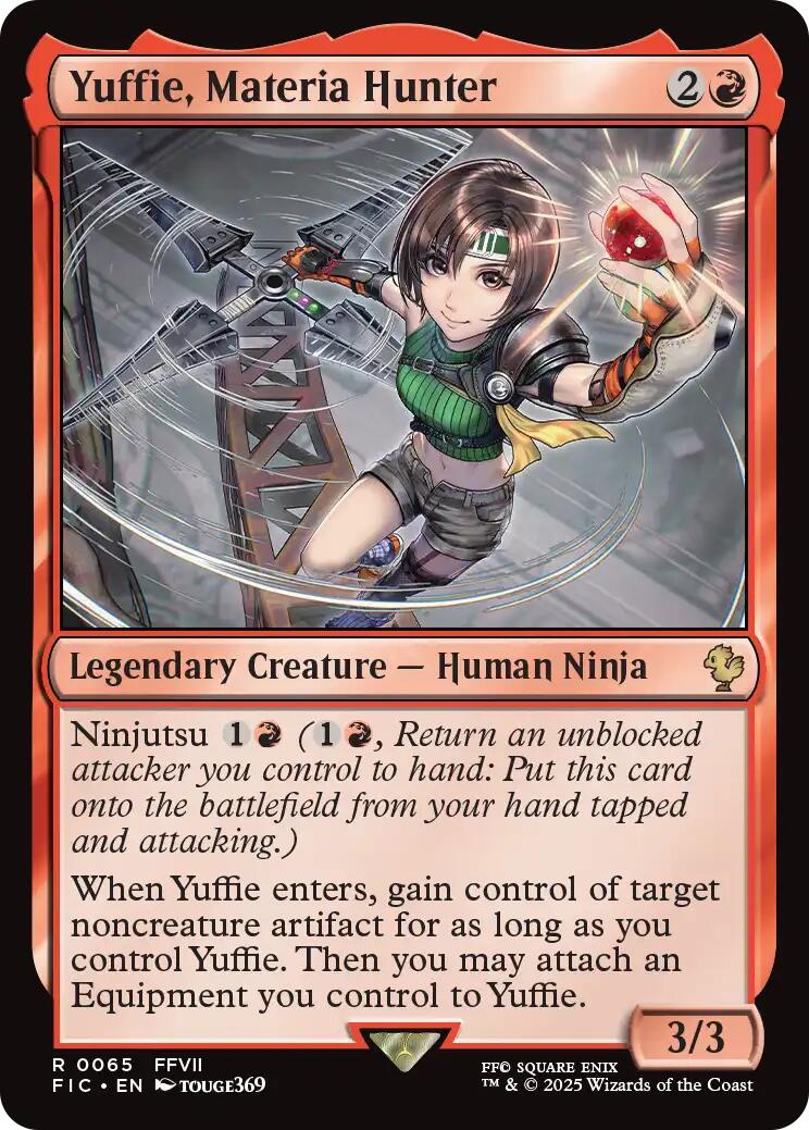 Yuffie, Materia Hunter (Surge Foil) [FINAL FANTASY Commander] | Chromatic Games