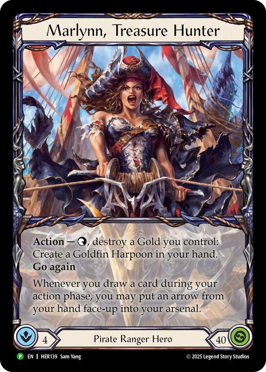 Marlynn, Treasure Hunter [HER139] (Promo)  Rainbow Foil | Chromatic Games