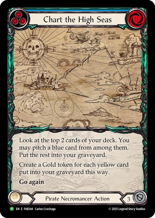 Chart the High Seas [FAB344] (Promo)  Rainbow Foil | Chromatic Games