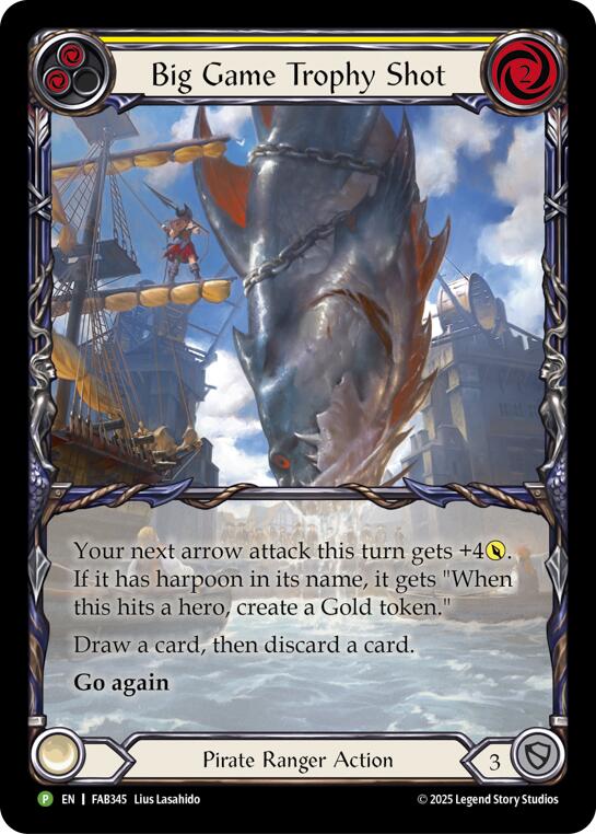Big Game Trophy Shot [FAB345] (Promo)  Rainbow Foil | Chromatic Games