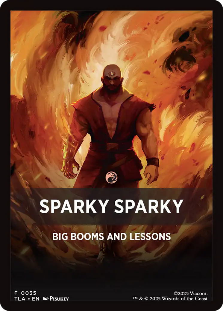 Sparky Sparky Theme Card [Avatar: The Last Airbender Tokens] | Chromatic Games