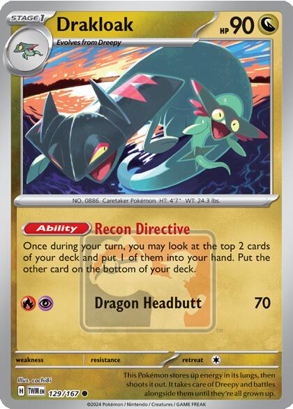Drakloak (129/167) [League & Championship Cards] | Chromatic Games