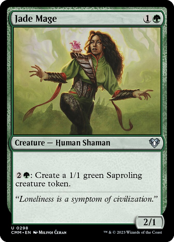 Jade Mage 298/451 (Commander Masters)  | Chromatic Games