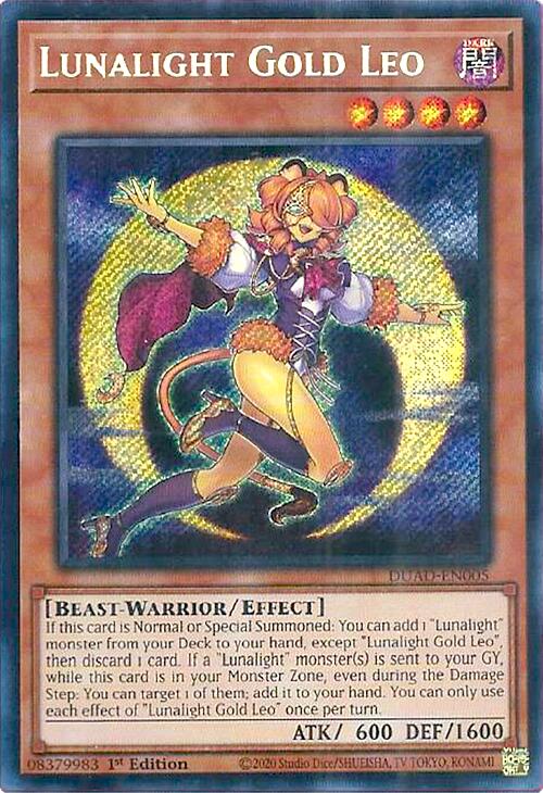 Lunalight Gold Leo [DUAD-EN005] Secret Rare | Chromatic Games