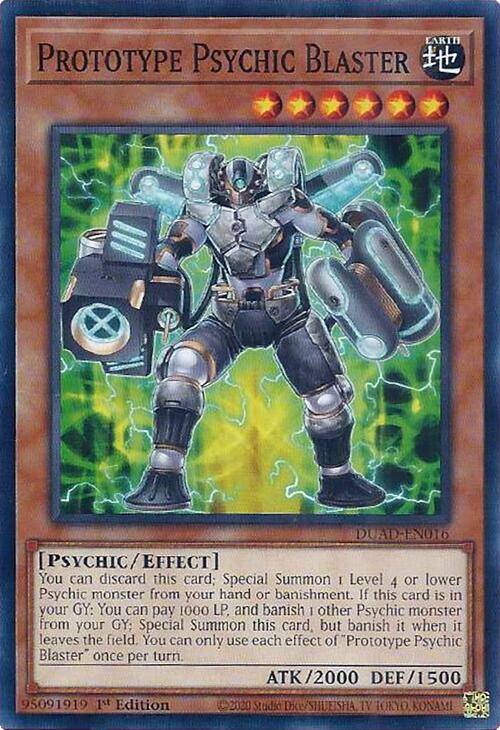 Prototype Psychic Blaster [DUAD-EN016] Common | Chromatic Games
