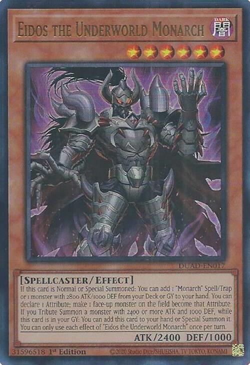 Eidos the Underworld Monarch [DUAD-EN017] Ultra Rare | Chromatic Games