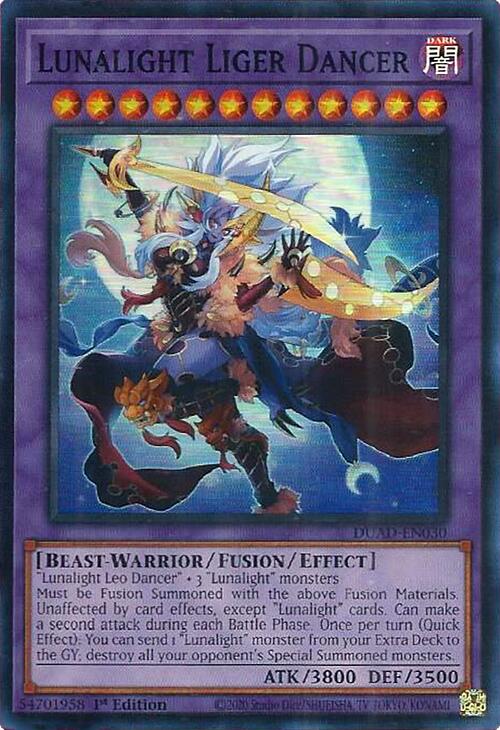 Lunalight Liger Dancer [DUAD-EN030] Super Rare | Chromatic Games