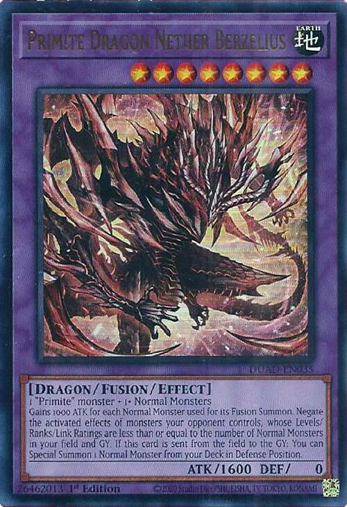 Primite Dragon Nether Berzelius [DUAD-EN035] Ultra Rare | Chromatic Games