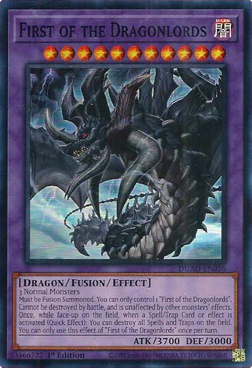 First of the Dragonlords [DUAD-EN036] Super Rare | Chromatic Games