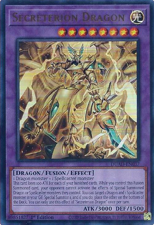 Secreterion Dragon [DUAD-EN037] Ultra Rare | Chromatic Games