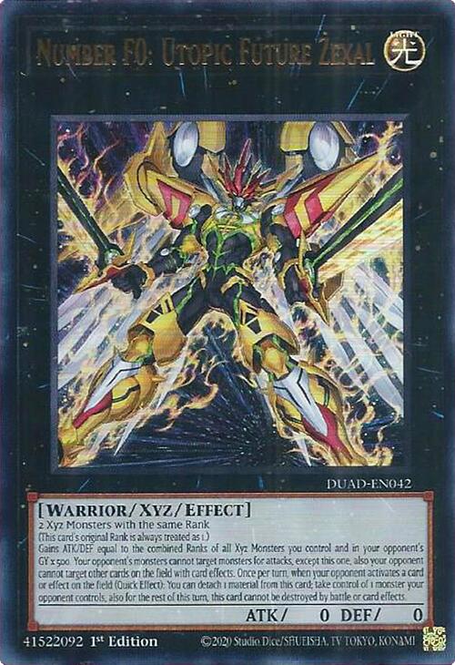 Number F0: Utopic Future Zexal [DUAD-EN042] Ultra Rare | Chromatic Games