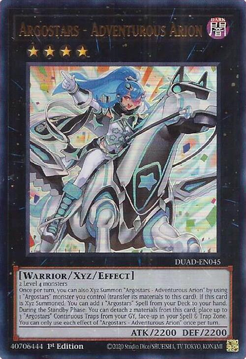 Argostars - Adventurous Arion [DUAD-EN045] Ultra Rare | Chromatic Games