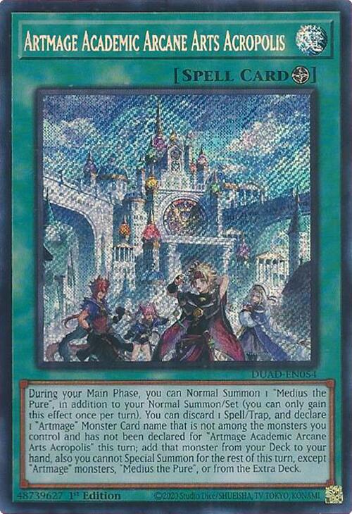 Artmage Academic Arcane Arts Acropolis [DUAD-EN054] Secret Rare | Chromatic Games