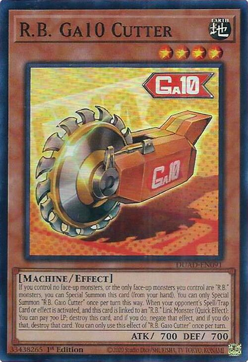R.B. Ga10 Cutter [DUAD-EN091] Super Rare | Chromatic Games