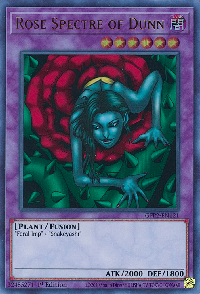 Rose Spectre of Dunn [GFP2-EN121] Ultra Rare | Chromatic Games