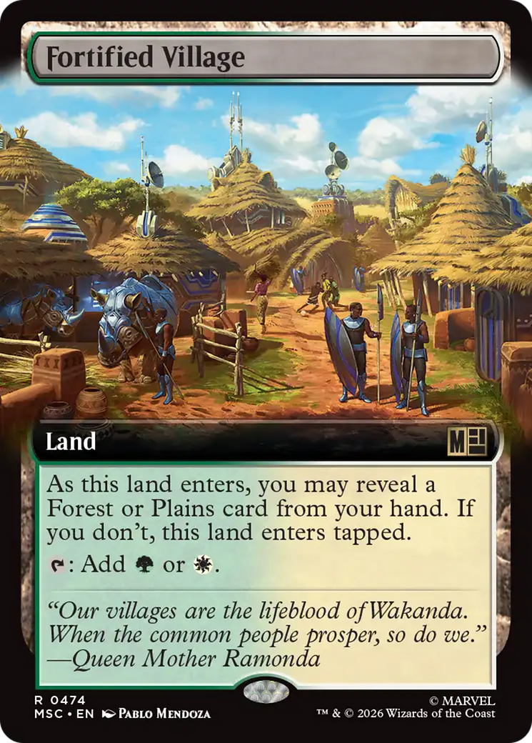 Fortified Village (Extended Art) [Marvel Super Heroes Commander] | Chromatic Games