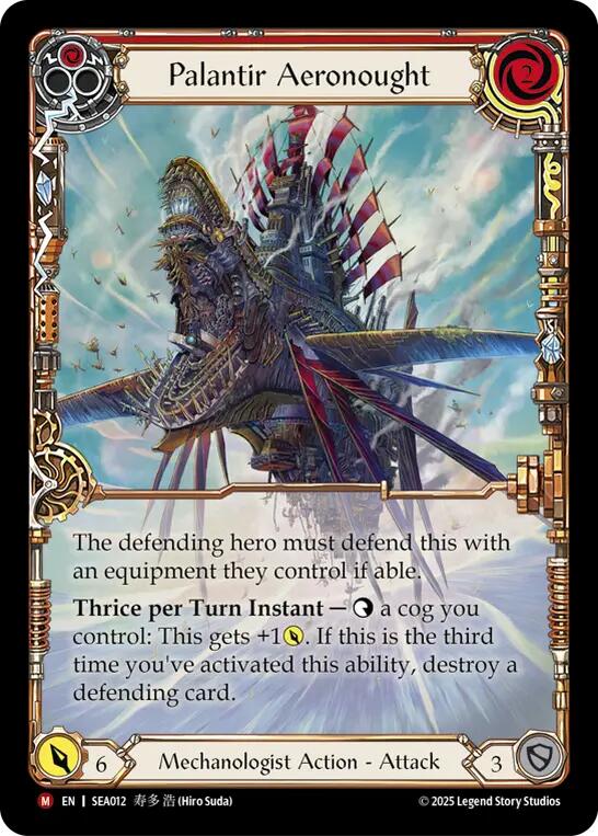 Palantir Aeronought (Extended Art) [SEA012] (High Seas)  Rainbow Foil | Chromatic Games