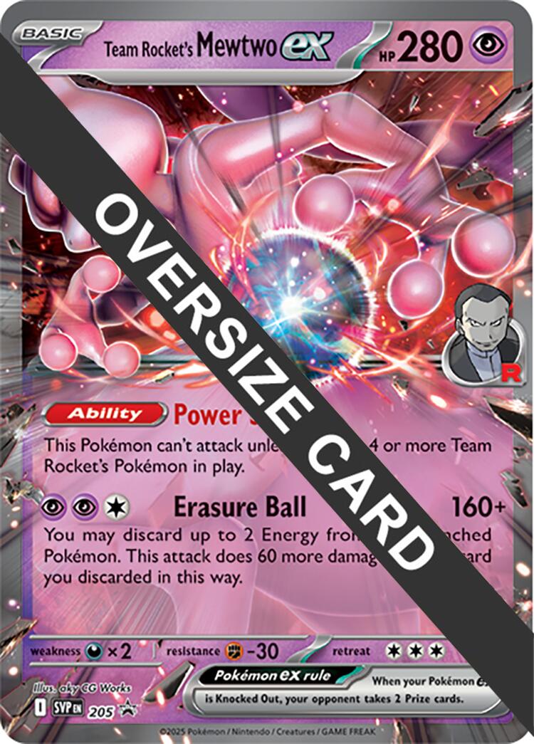 Team Rocket's Mewtwo ex (205) (Jumbo Card) [Scarlet & Violet: Black Star Promos] | Chromatic Games