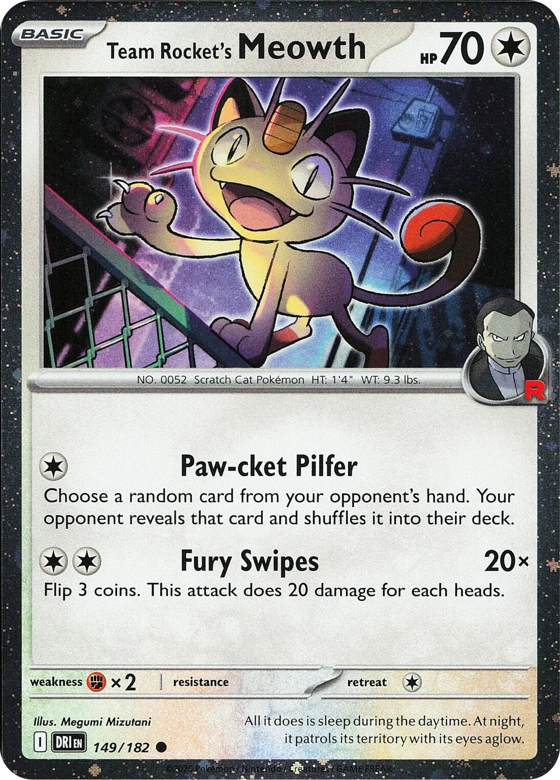 Team Rocket's Meowth (149/182) (Cosmos Holo) [Miscellaneous Cards] | Chromatic Games
