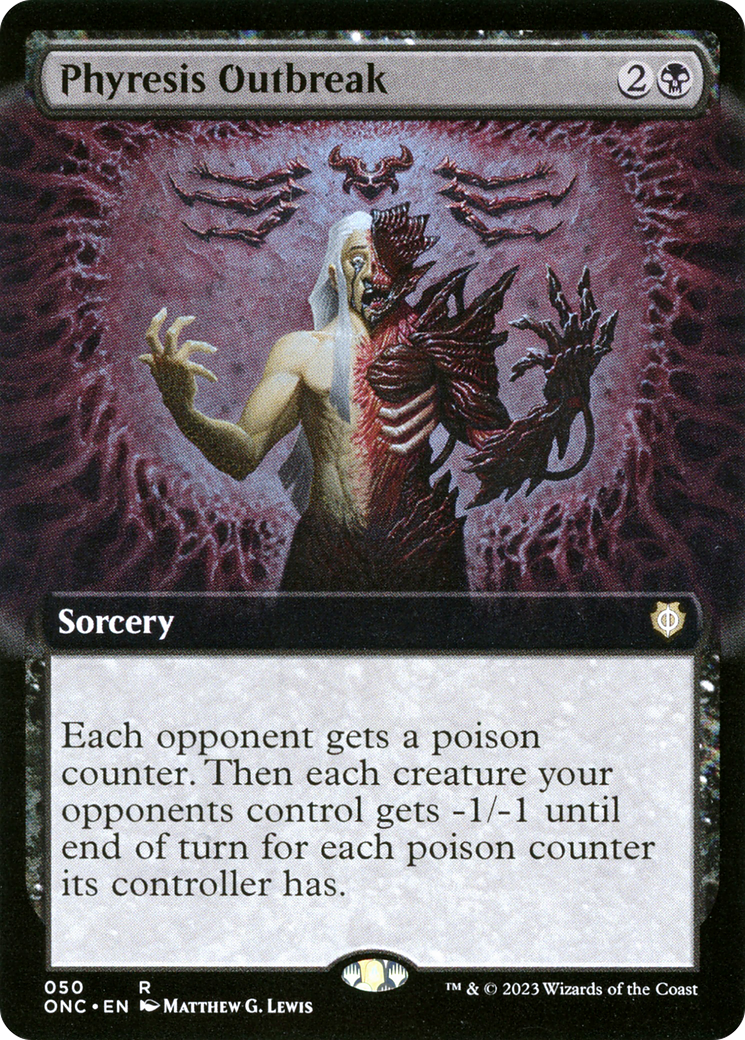 Phyresis Outbreak (Extended Art) [Phyrexia: All Will Be One Commander] | Chromatic Games