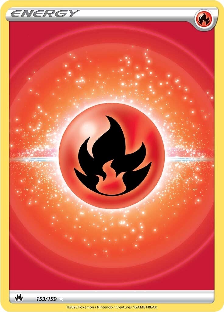 Fire Energy (153/159) (Texture Full Art) [Sword & Shield: Crown Zenith] | Chromatic Games