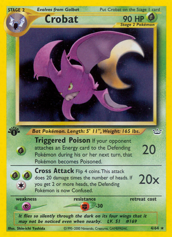 Crobat (4/64) [Neo Revelation 1st Edition] | Chromatic Games