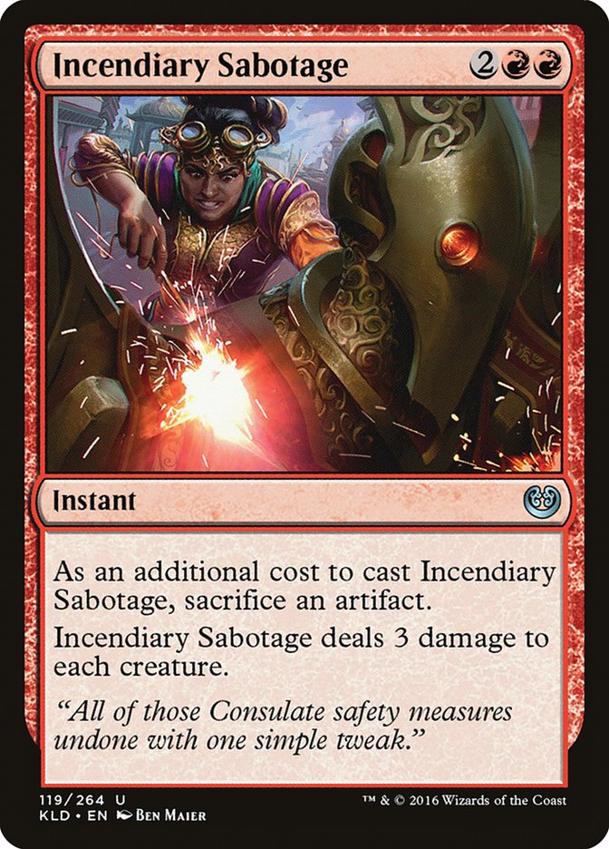 Incendiary Sabotage 119/264 (Kaladesh)  | Chromatic Games