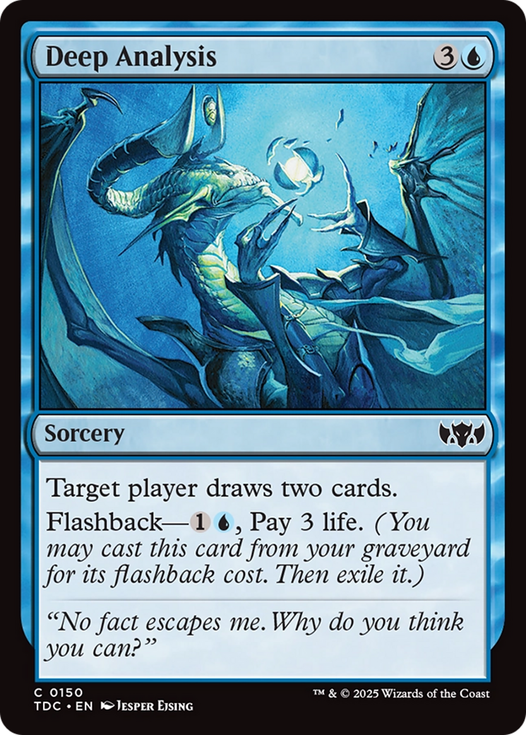 Deep Analysis [Tarkir: Dragonstorm Commander] | Chromatic Games