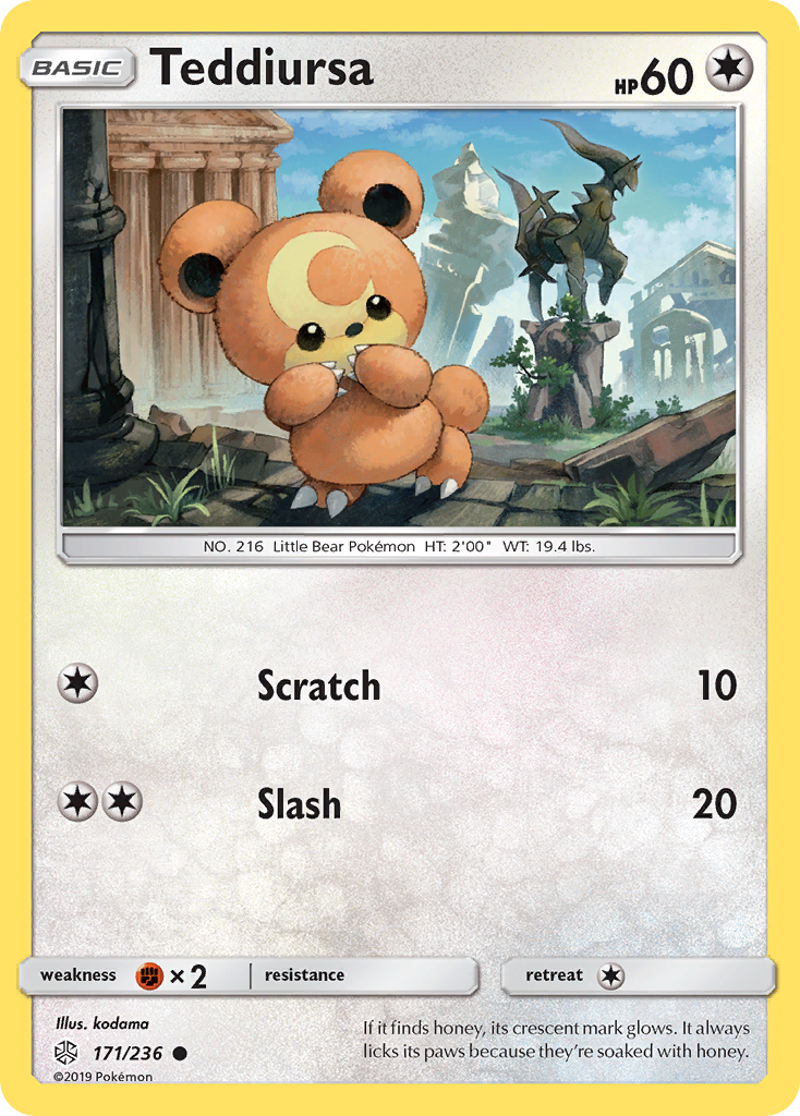 Teddiursa (171/236) [Sun & Moon: Cosmic Eclipse] | Chromatic Games