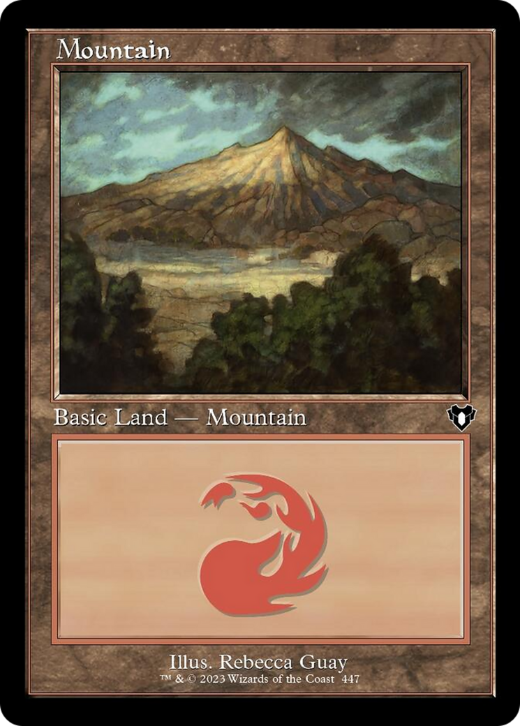 Mountain (447) (Retro) [Commander Masters] | Chromatic Games