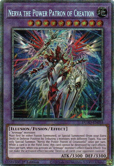 Nerva the Power Patron of Creation (Starlight Rare) [DUAD-EN033] Starlight Rare | Chromatic Games