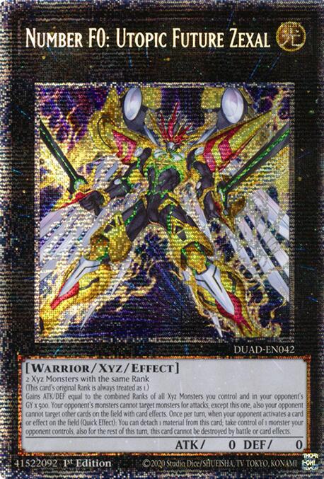 Number F0: Utopic Future Zexal (Starlight Rare) [DUAD-EN042] Starlight Rare | Chromatic Games