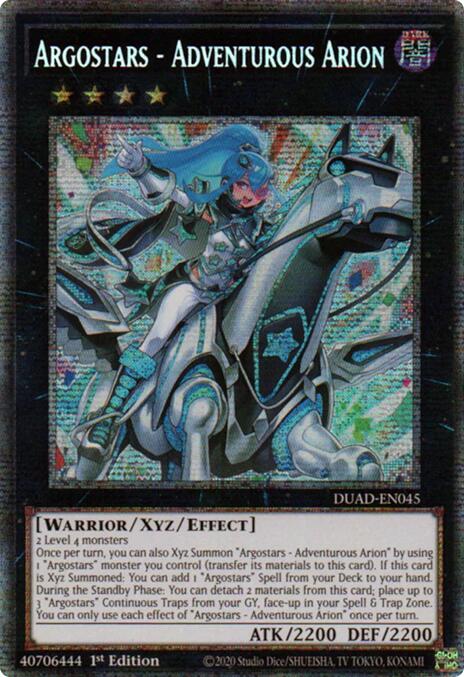 Argostars - Adventurous Arion (Starlight Rare) [DUAD-EN045] Starlight Rare | Chromatic Games