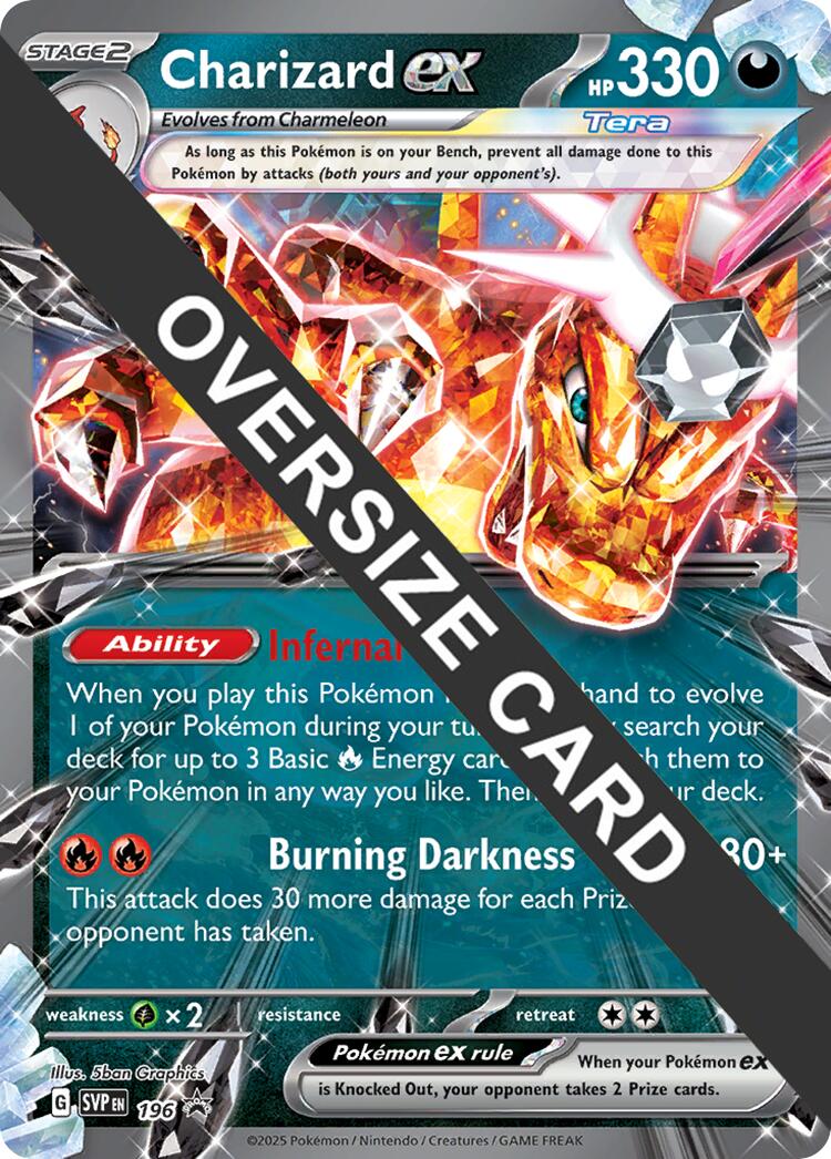 Charizard EX (196) (Jumbo Card) [Scarlet & Violet: Black Star Promos] | Chromatic Games