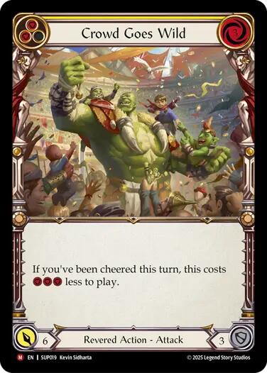 Crowd Goes Wild [SUP019] (Super Slam)  Rainbow Foil | Chromatic Games