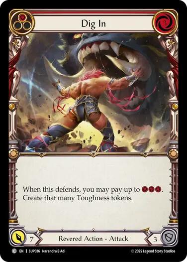 Dig In (Red) [SUP036] (Super Slam)  Rainbow Foil | Chromatic Games