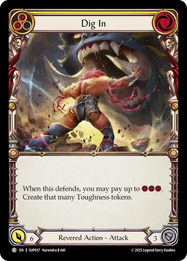 Dig In (Yellow) [SUP037] (Super Slam)  Rainbow Foil | Chromatic Games