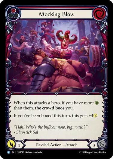 Mocking Blow (Red) [SUP090] (Super Slam)  Rainbow Foil | Chromatic Games