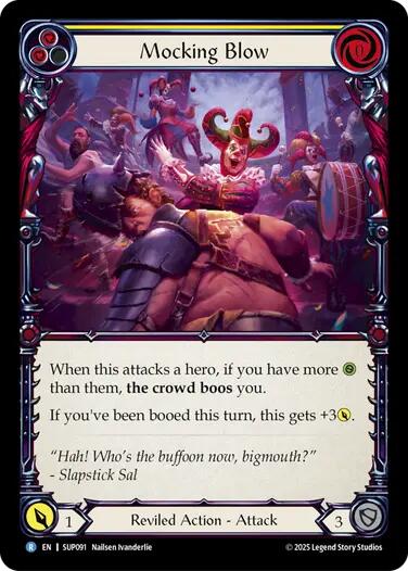 Mocking Blow (Yellow) [SUP091] (Super Slam)  Rainbow Foil | Chromatic Games