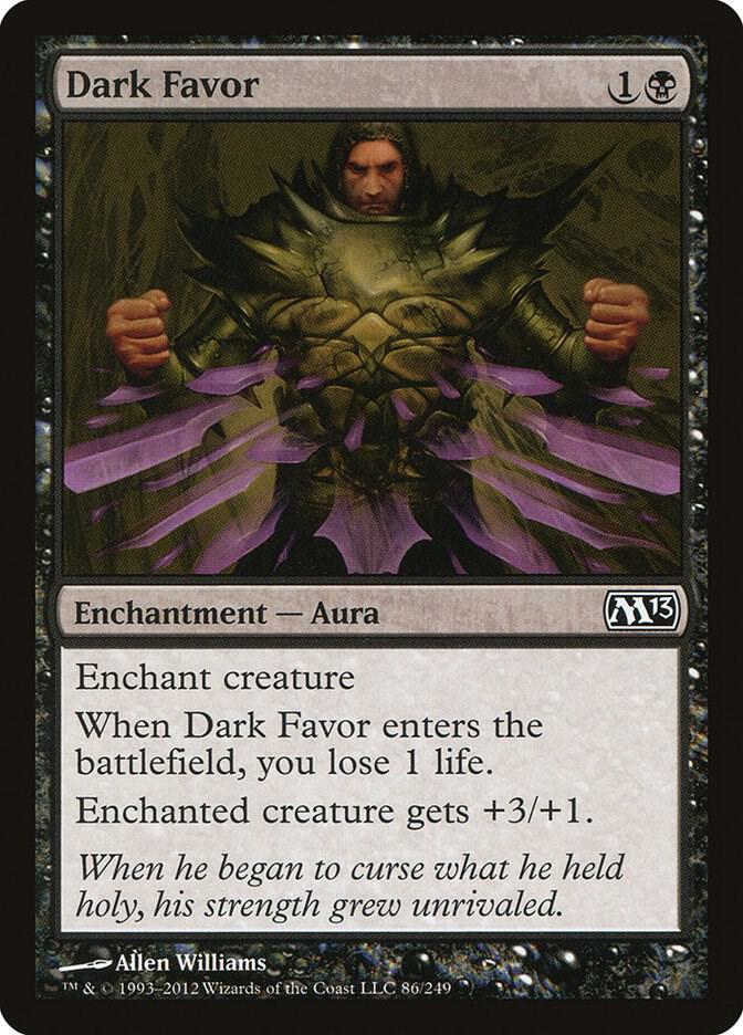 Dark Favor 86/249 (Magic 2013 (M13))  | Chromatic Games