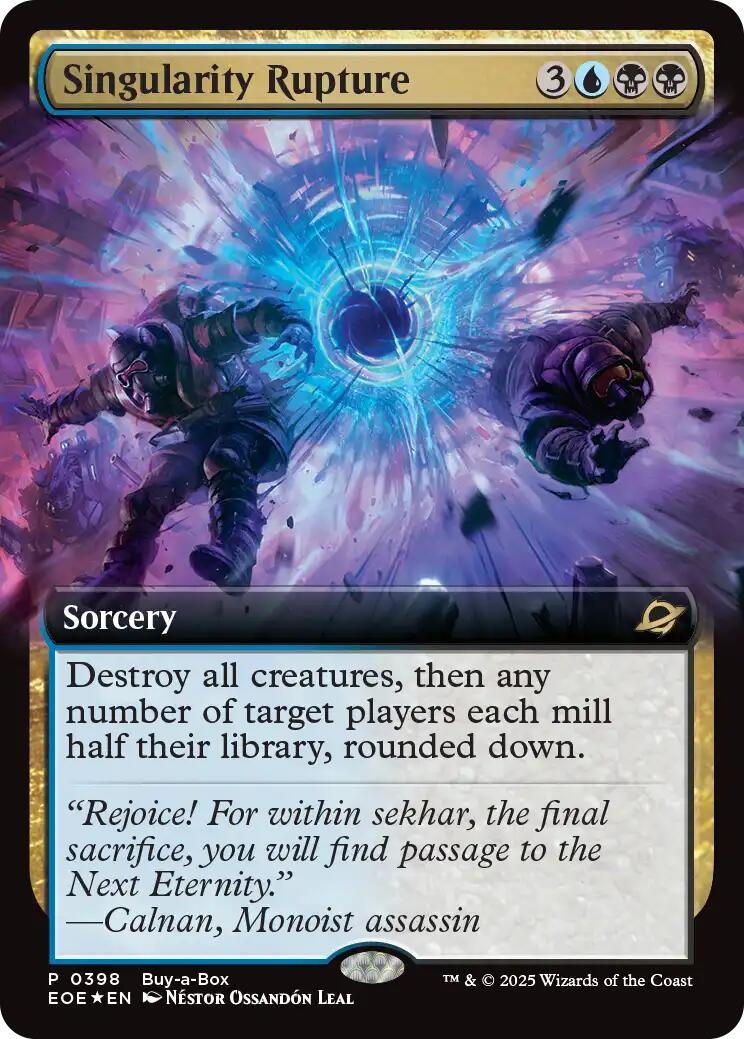 Singularity Rupture (Extended Art) (Buy-A-Box) [Edge of Eternities] | Chromatic Games