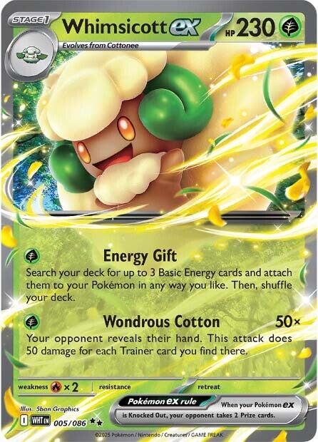 Whimsicott ex (005/086) [Scarlet & Violet: White Flare] | Chromatic Games