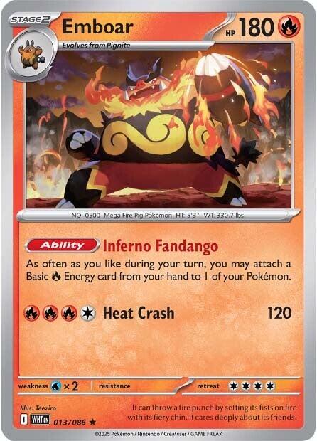 Emboar (013/086) [Scarlet & Violet: White Flare] | Chromatic Games